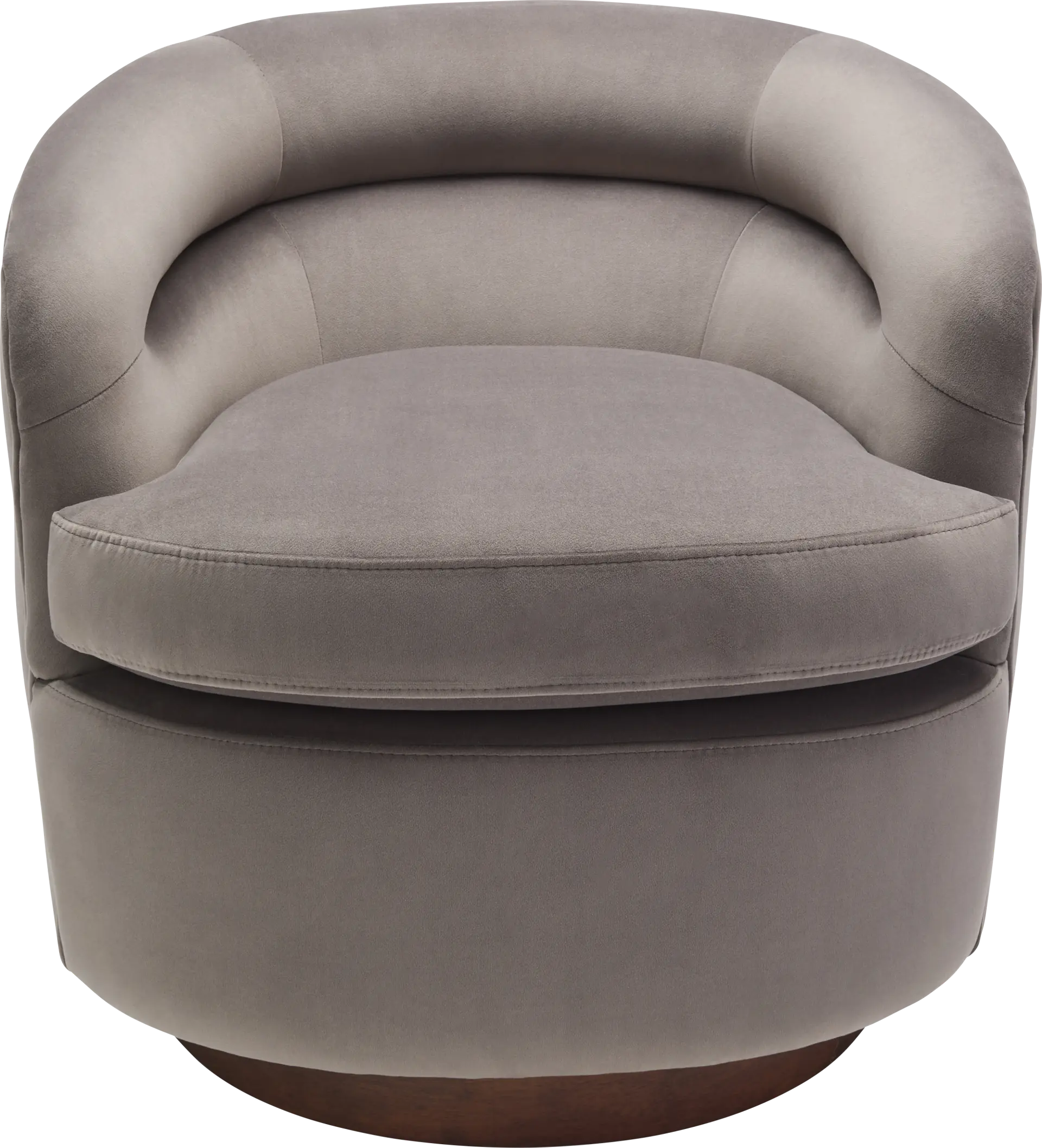 Elegoti Light Gray Swivel Accent Chair