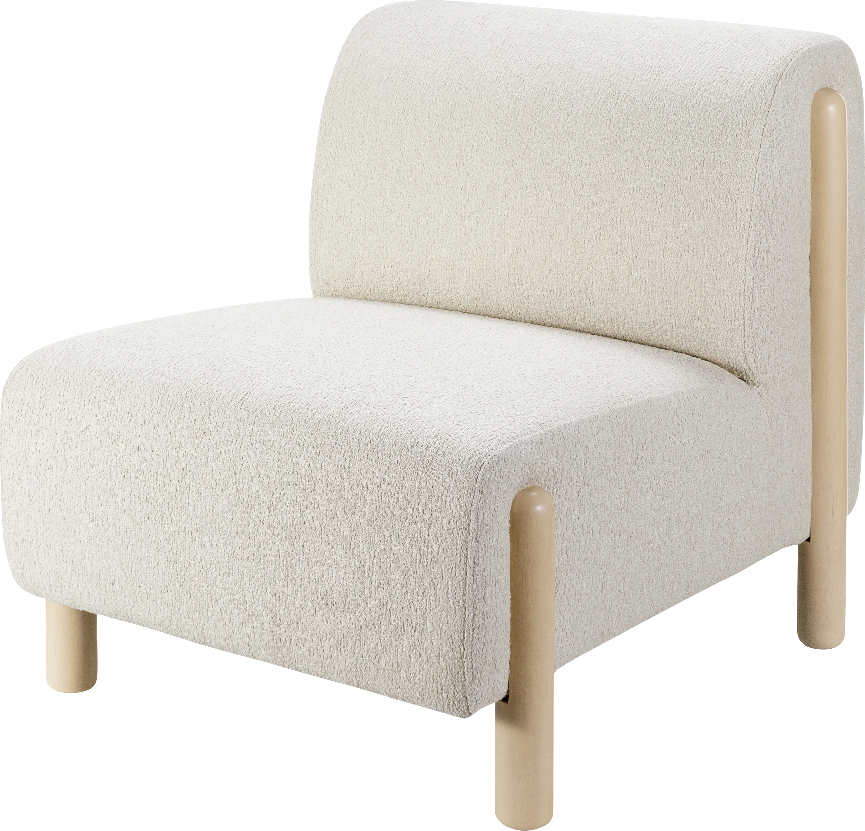 Sumiza White Accent Chair