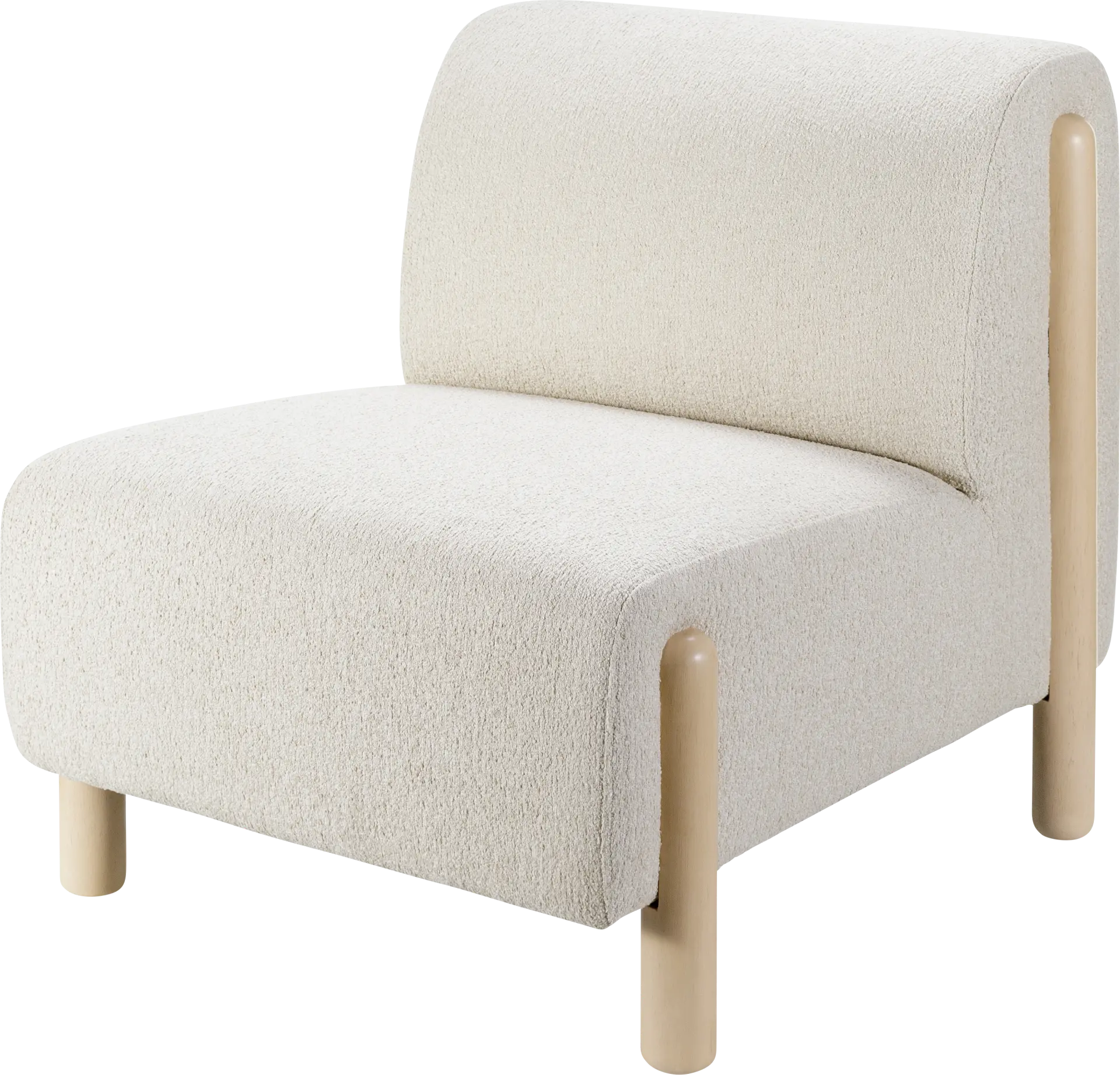 Sumiza White Accent Chair