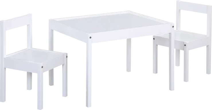 Kids Clyren White Table Set