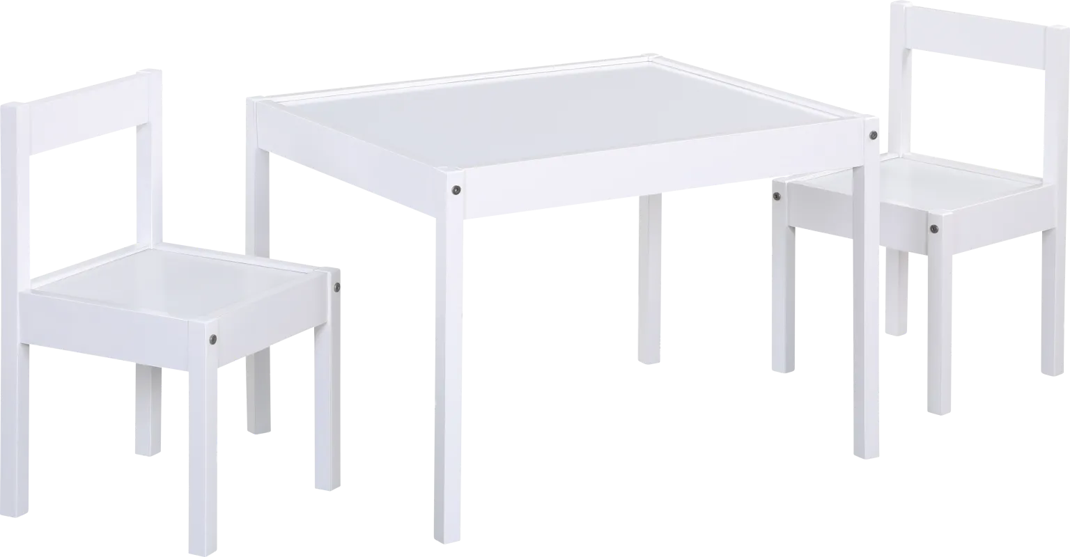 Kids Clyren White Table Set