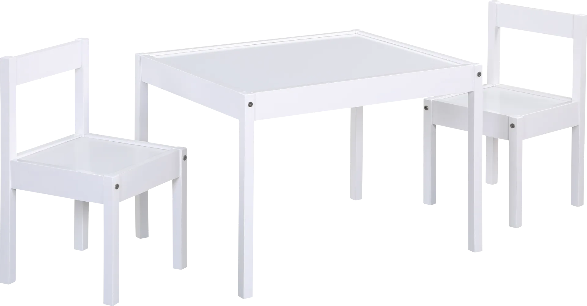 Kids Clyren White Table Set - Image 1
