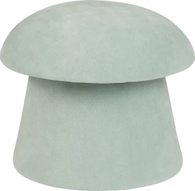 Abanto Light Blue Storage Ottoman