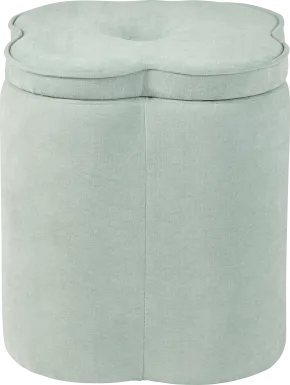 Atadero Seafoam Green Storage Ottoman