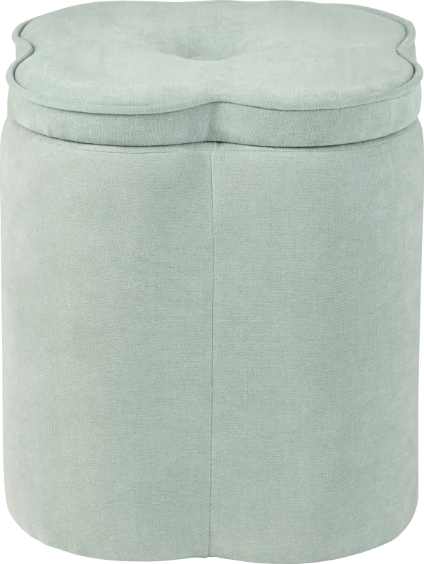 Atadero Seafoam Green Storage Ottoman