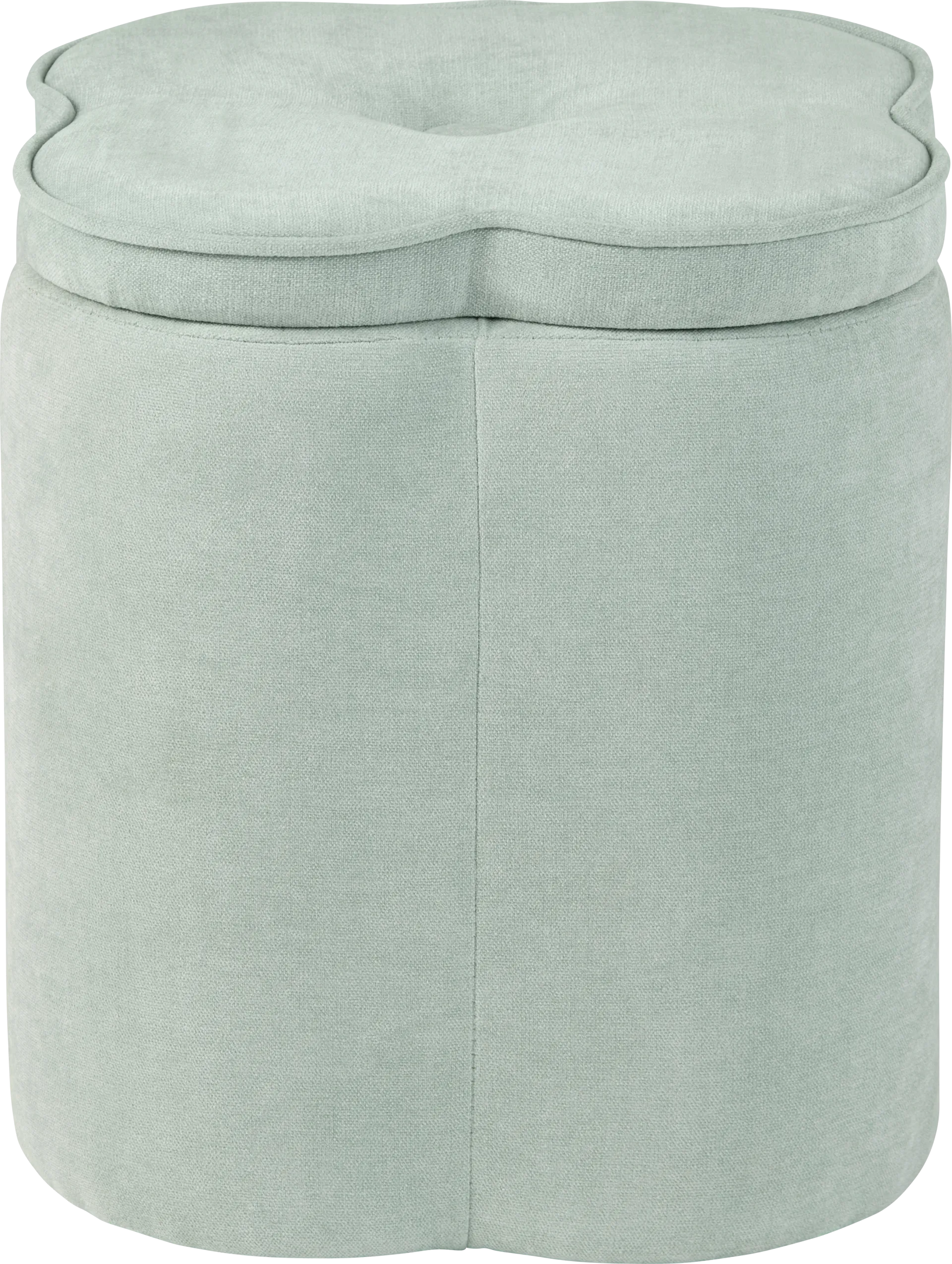 Atadero Seafoam Green Storage Ottoman - Image 1