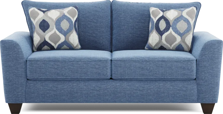 Dennin Heights Blue Sleeper Loveseat