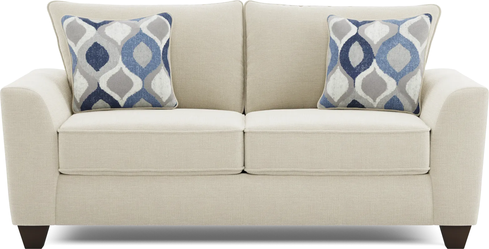 Dennin Heights Beige Gel Foam Sleeper Loveseat