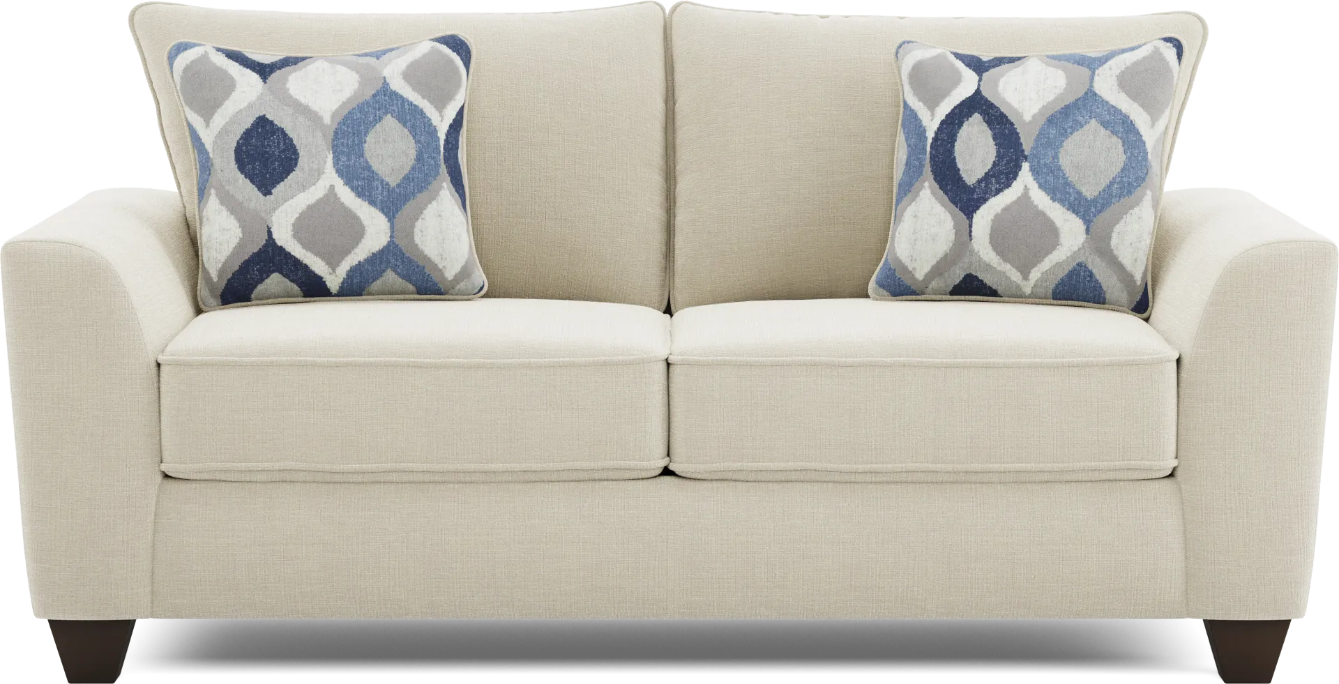 Dennin Heights Beige Sleeper Loveseat - Image 1