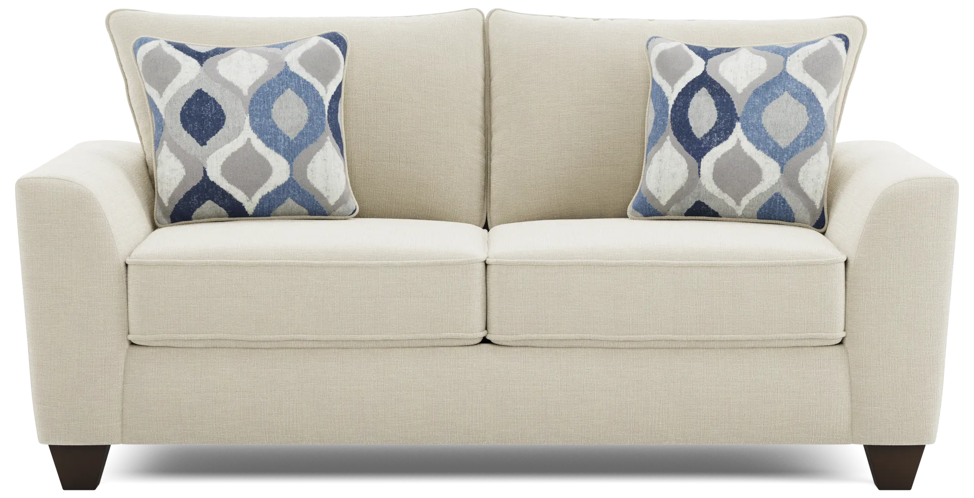 beige loveseat