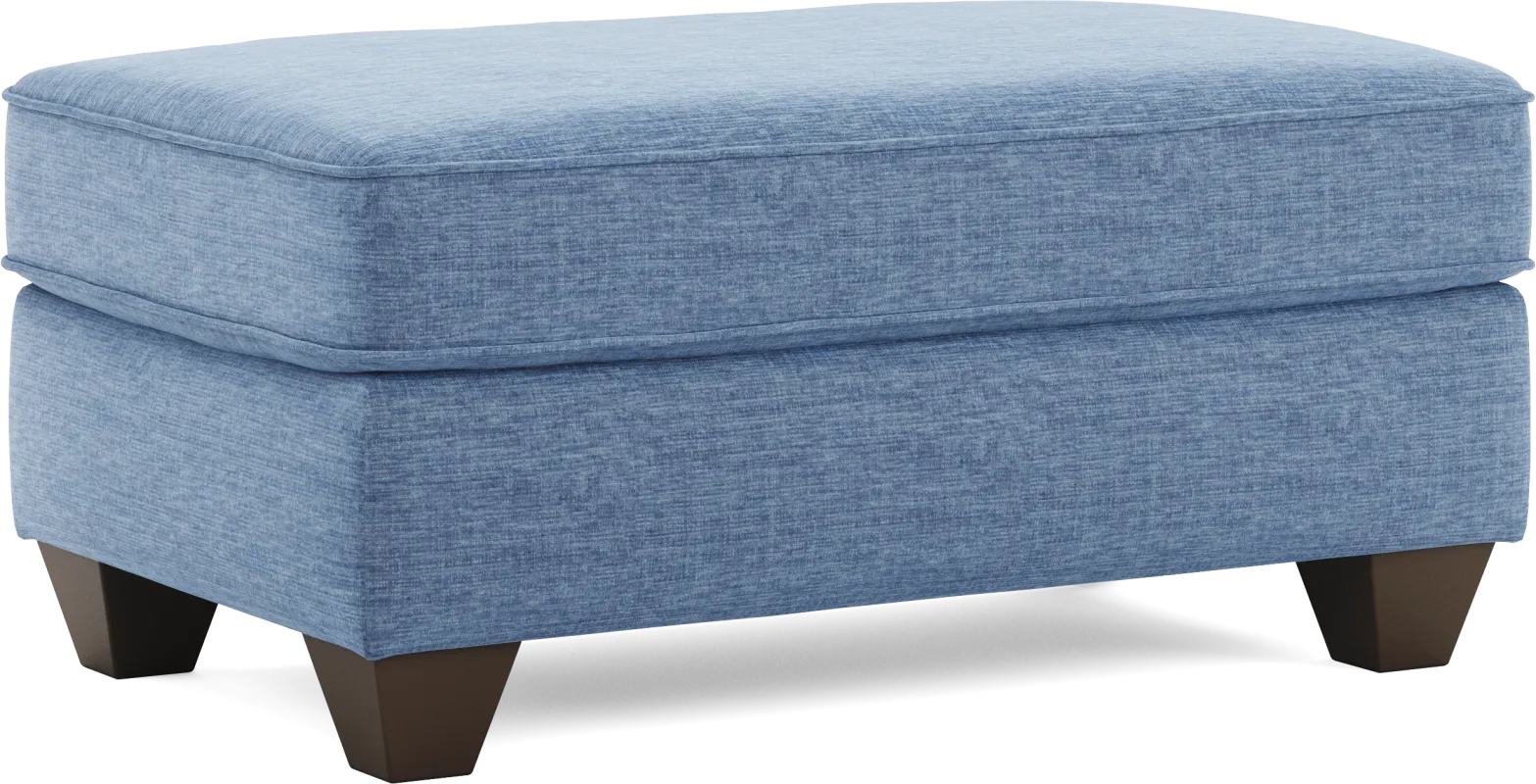 Dennin Heights Blue Ottoman