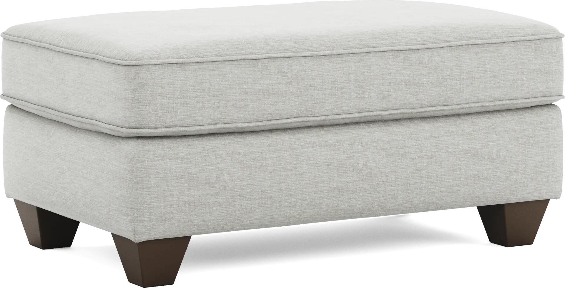 Dennin Heights Gray Ottoman - Image 1
