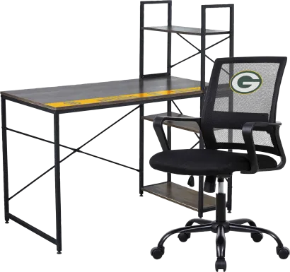 Green Bay Packers Desk and Chair Set