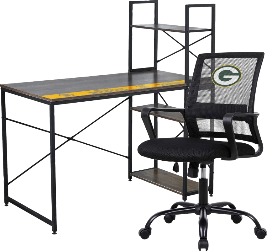 Green Bay Packers Desk and Chair Set