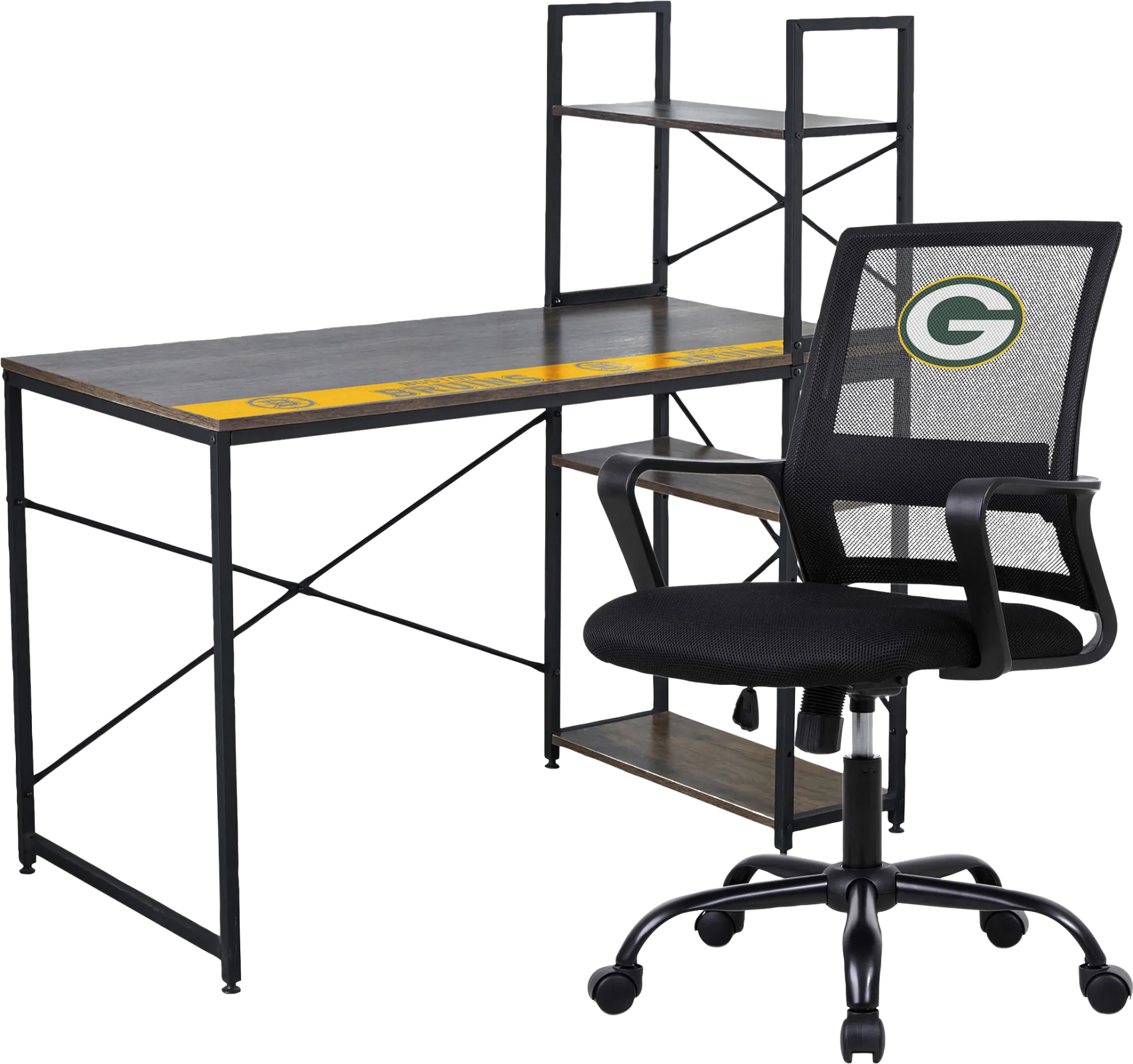 Green Bay Packers Desk and Chair Set - Image 1