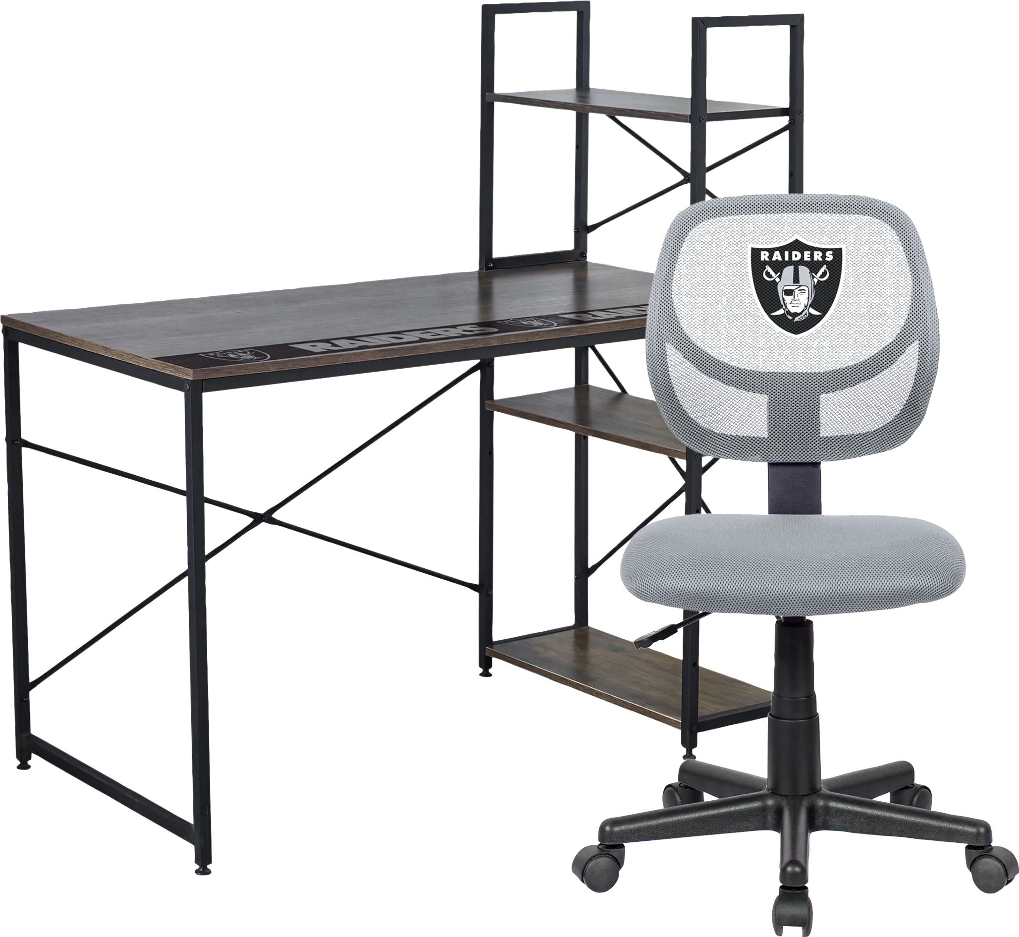 Las Vegas Raiders Desk and Chair Set