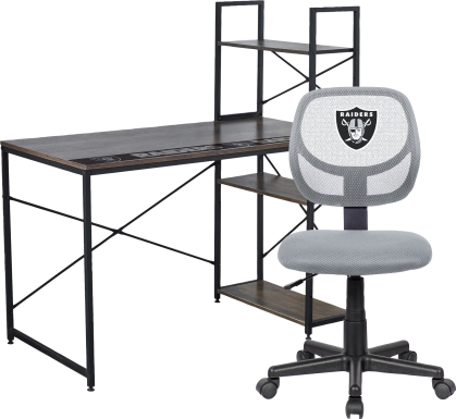 Las Vegas Raiders Desk and Chair Set