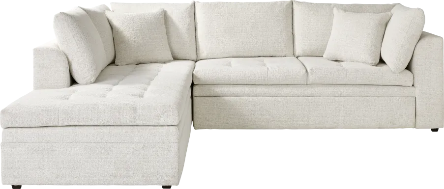 Sheridan Place Off-White 2 Pc Sleeper Sectional