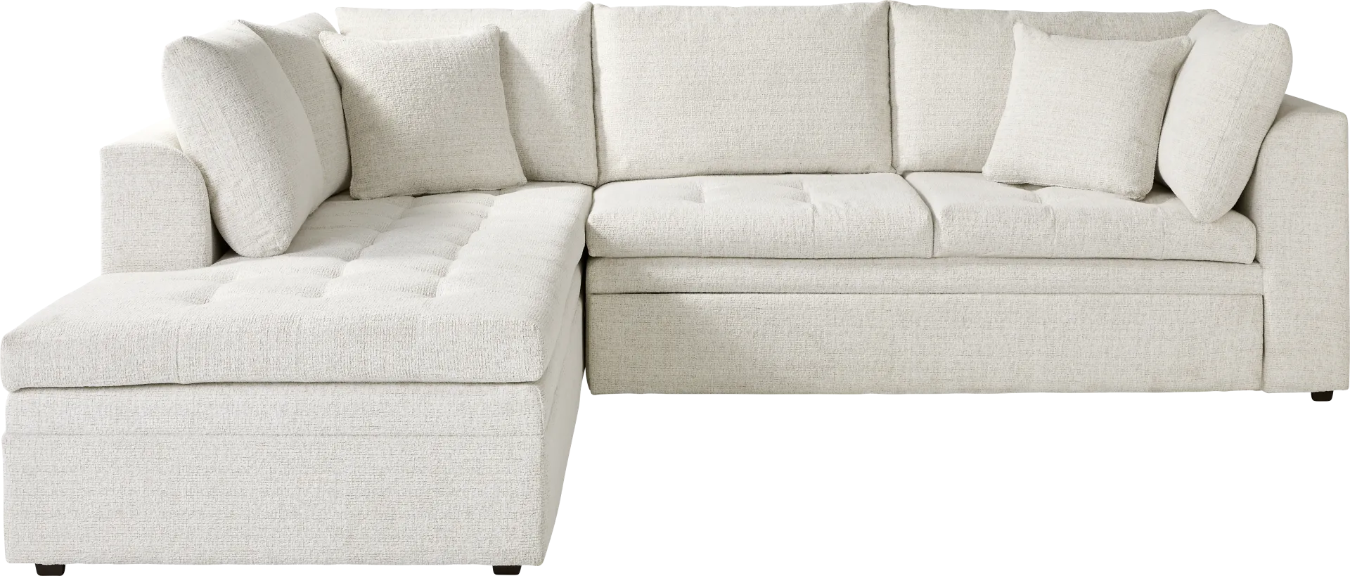 Sheridan Place Off-White 2 Pc Sleeper Sectional - Image 1