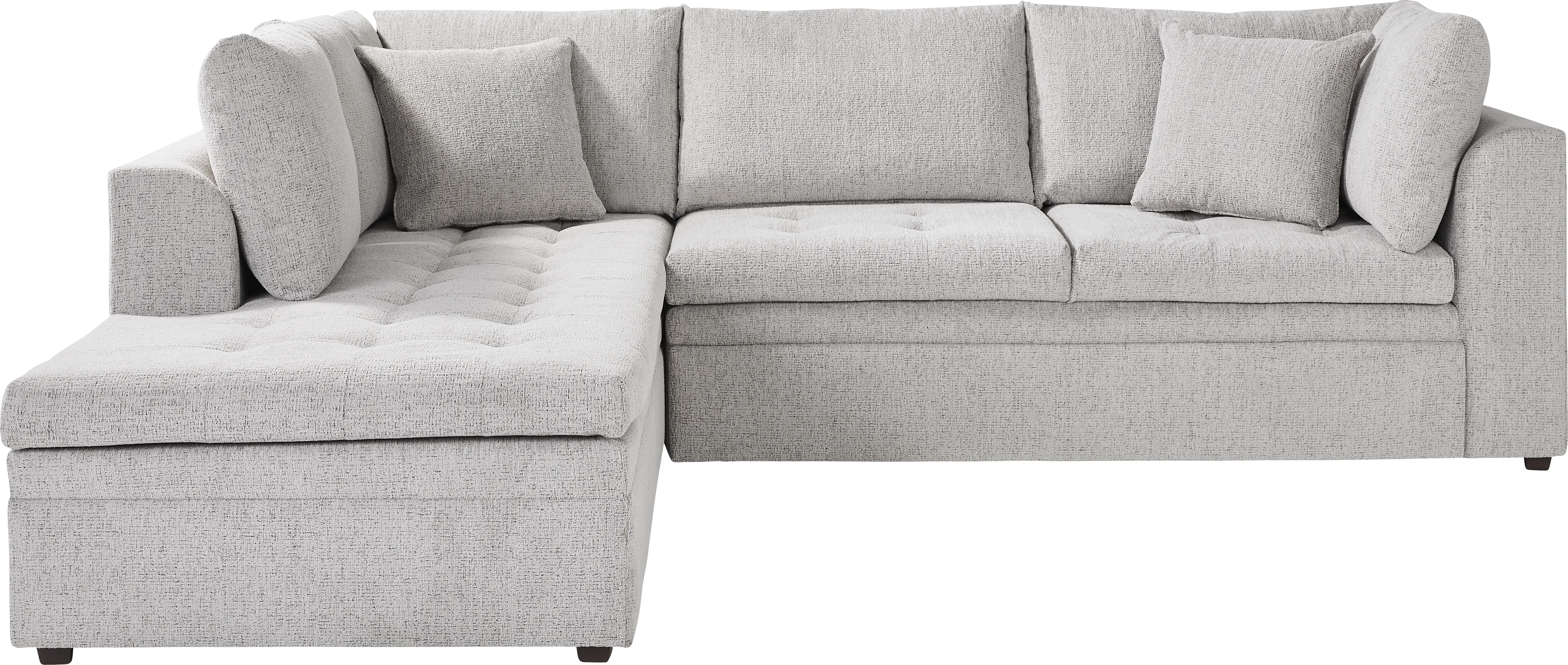 Sheridan Place Gray 4 Pc Sleeper Sectional Living Room - Thumbnail - Image 2