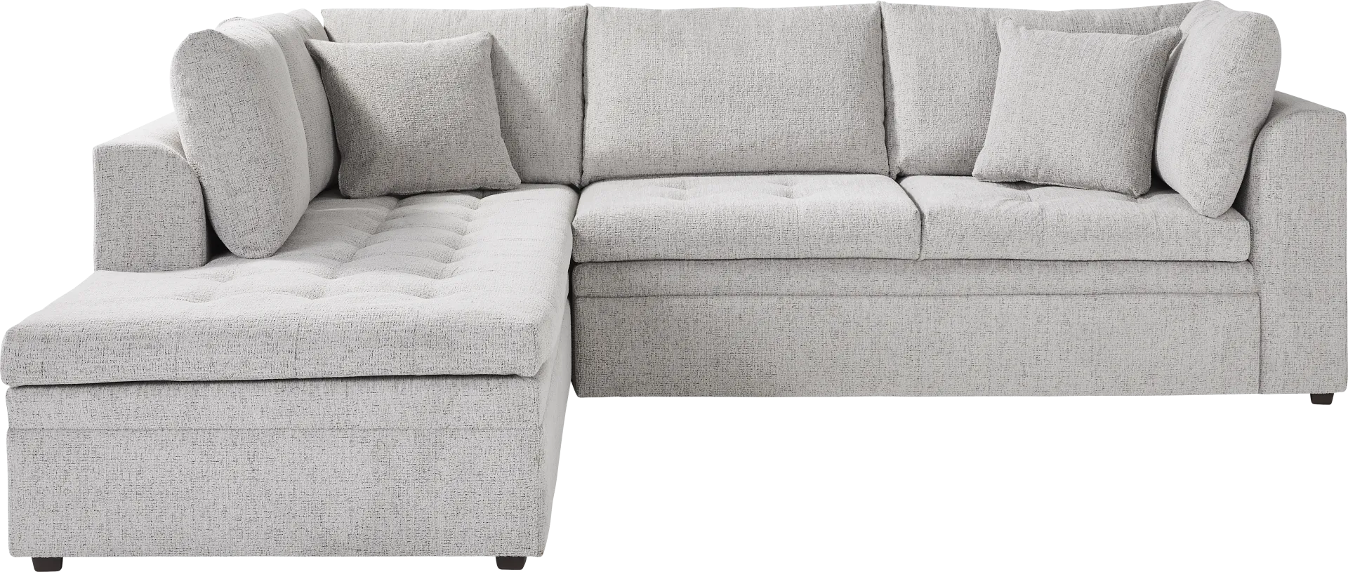 Sheridan Place Gray 2 Pc Sleeper Sectional - Image 2