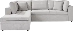 2 pc left arm sleeper sectional