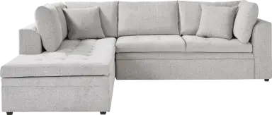2 pc left arm sleeper sectional