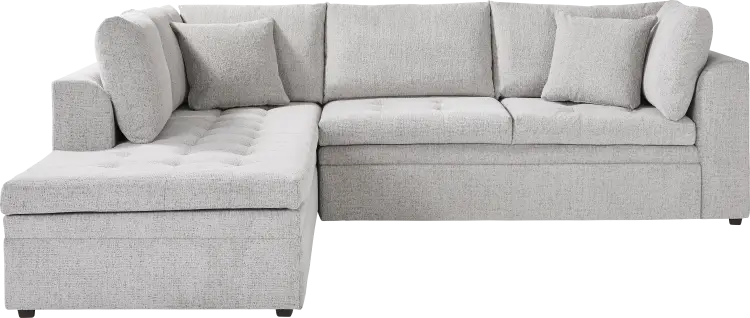 2 pc left arm sleeper sectional