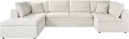 3 pc left arm sleeper sectional