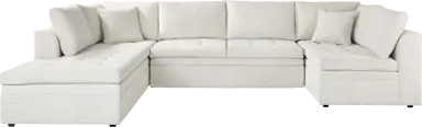 3 pc left arm sleeper sectional
