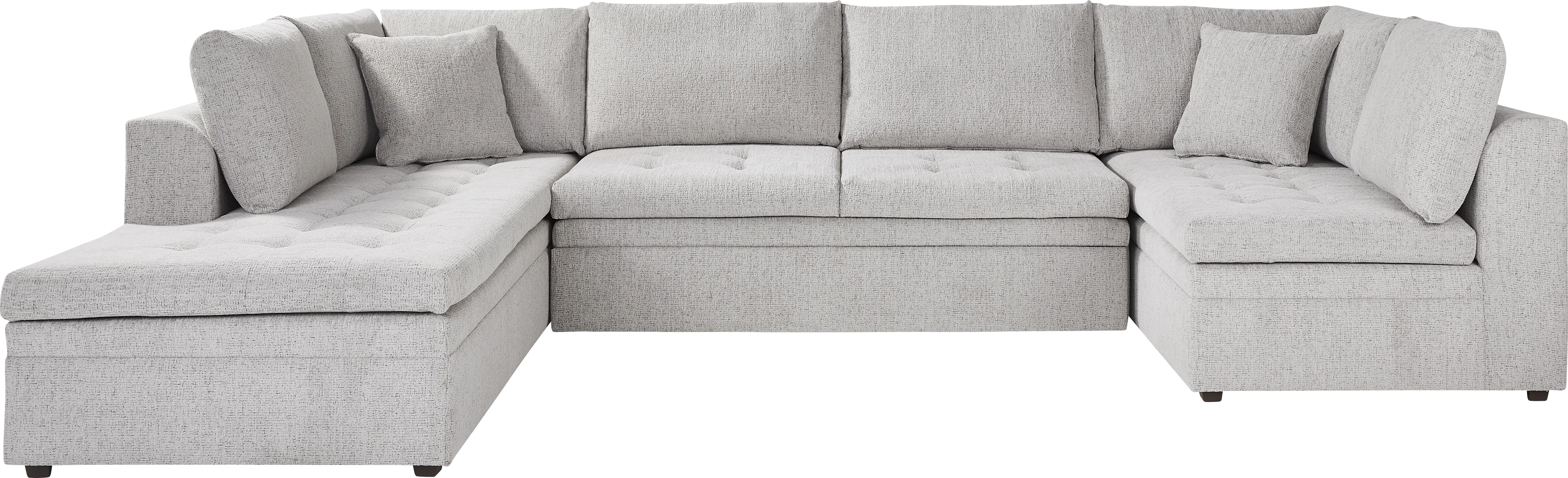 Sheridan Place Gray 5 Pc Sleeper Sectional Living Room - Thumbnail - Image 2