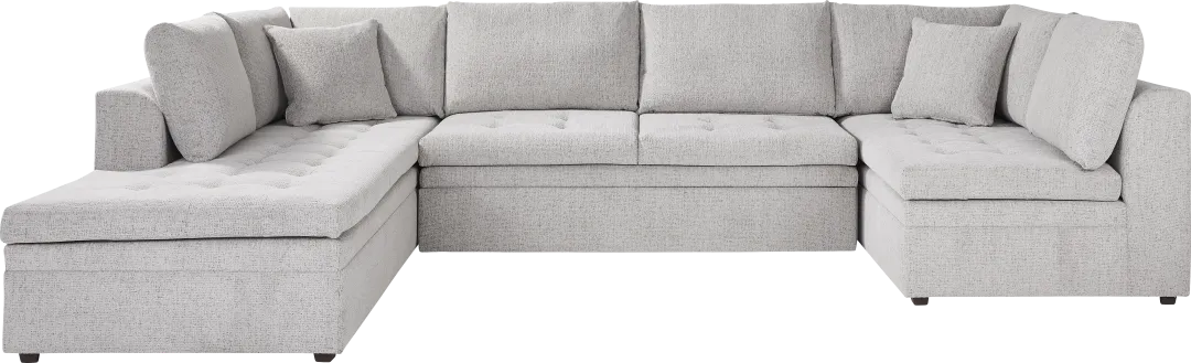 Sheridan Place Gray 3 Pc Sleeper Sectional