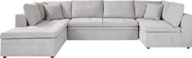 3 pc left arm sleeper sectional