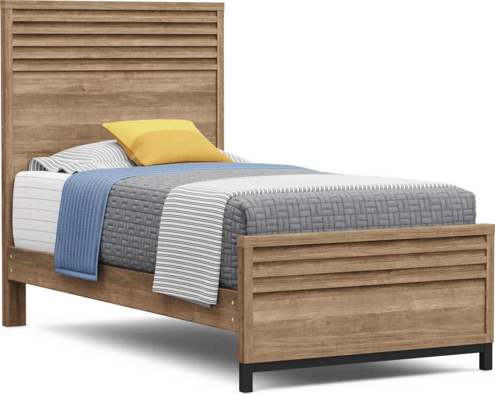 Kids Northridge Drive Caramel Twin Panel Bed