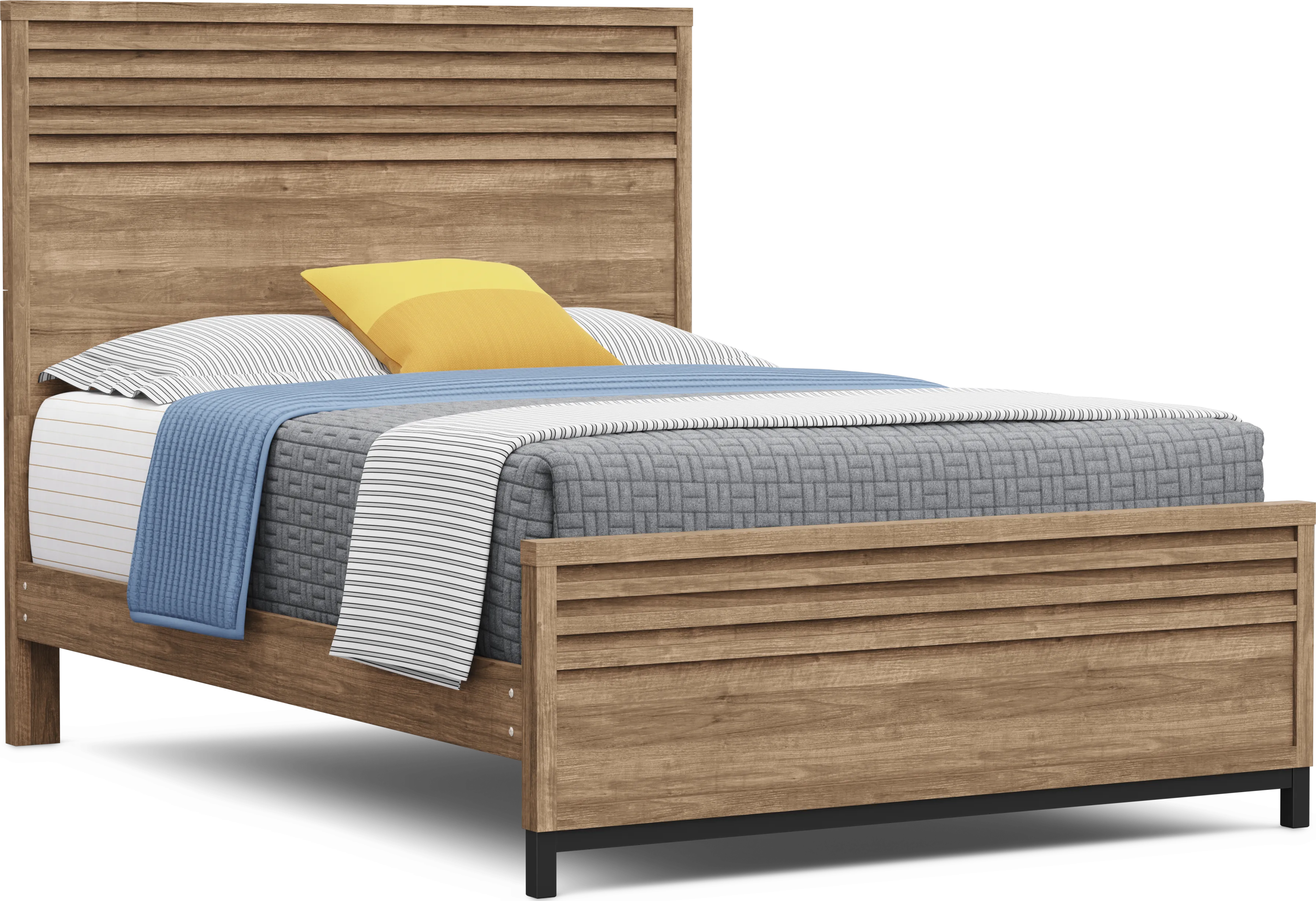 Kids Northridge Drive Caramel Full Panel Bed - Thumbnail - Image 1