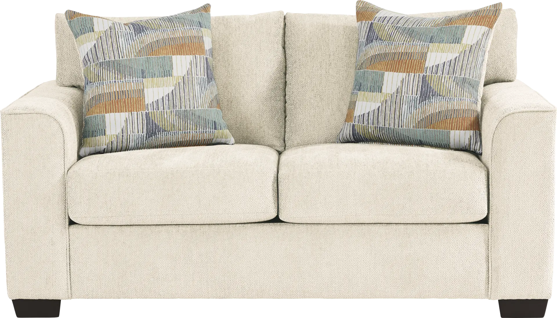 Delcrest White Loveseat