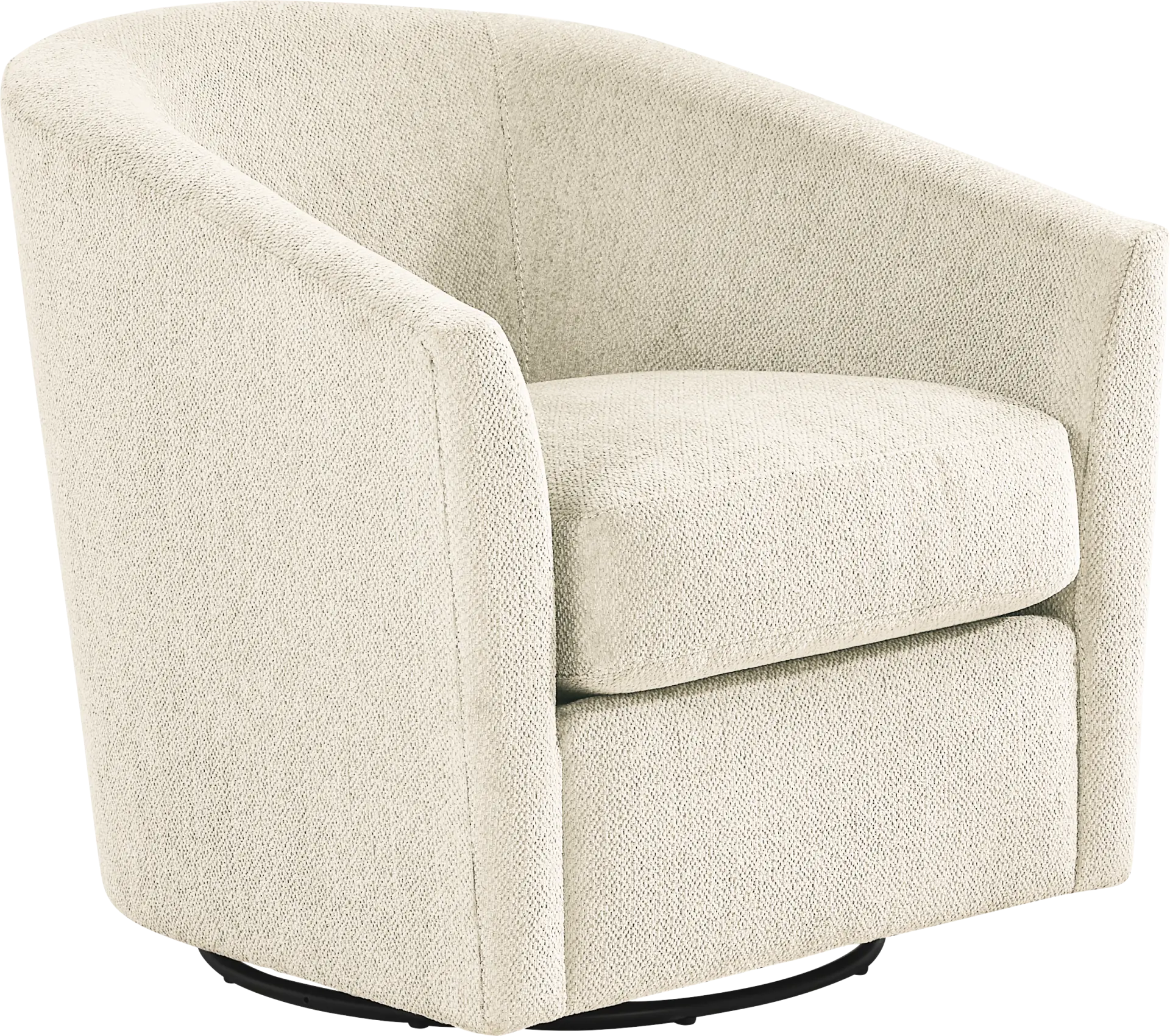 Delcrest White Swivel Chair