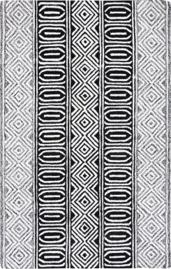 Saku Ivory/Black 8' x 10' Rug