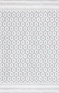 Jeknimu Ivory/Gray 8' x 10' Rug