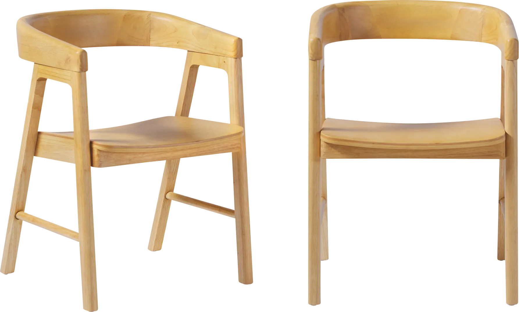 Villandrie I Natural Dining Chair, Set of 2 - Thumbnail - Image 1