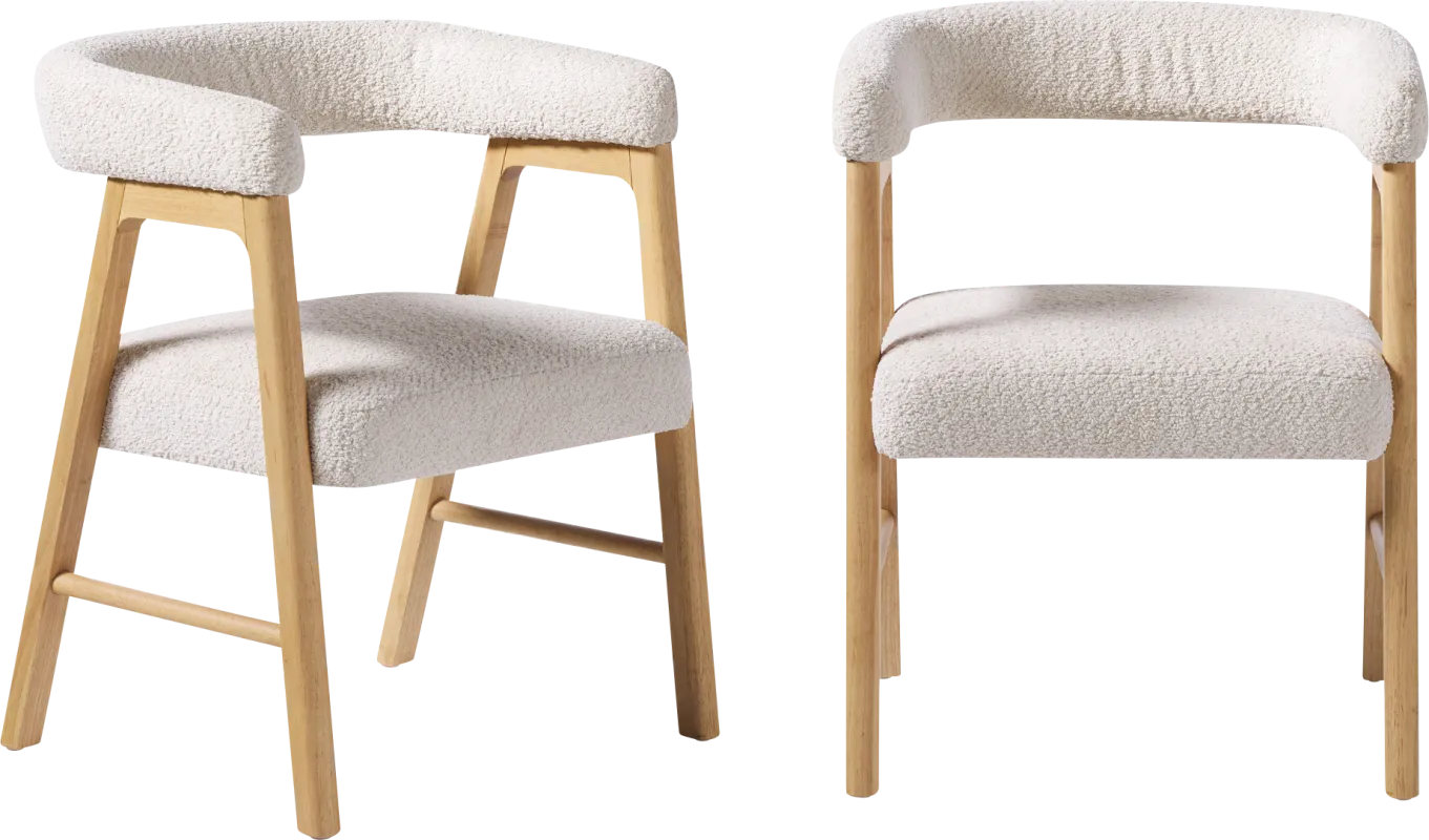 Villandrie II Ivory Dining Chair, Set of 2