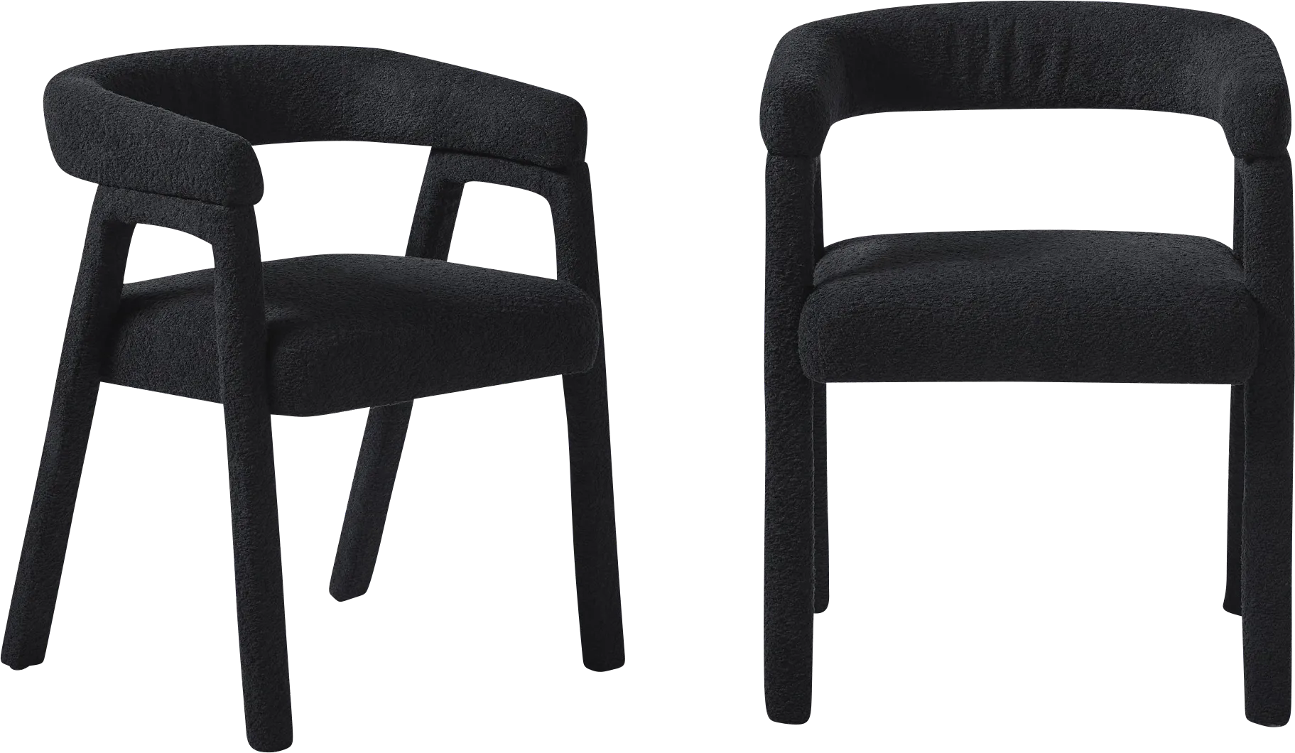 Villandrie III Black Dining Chair, Set of 2 - Image 1