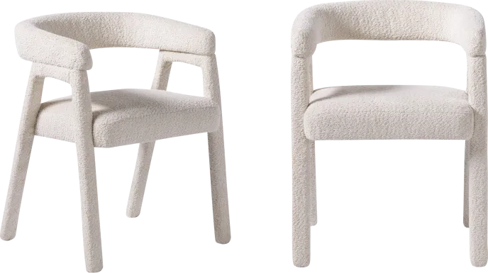 Villandrie III Ivory Dining Chair, Set of 2