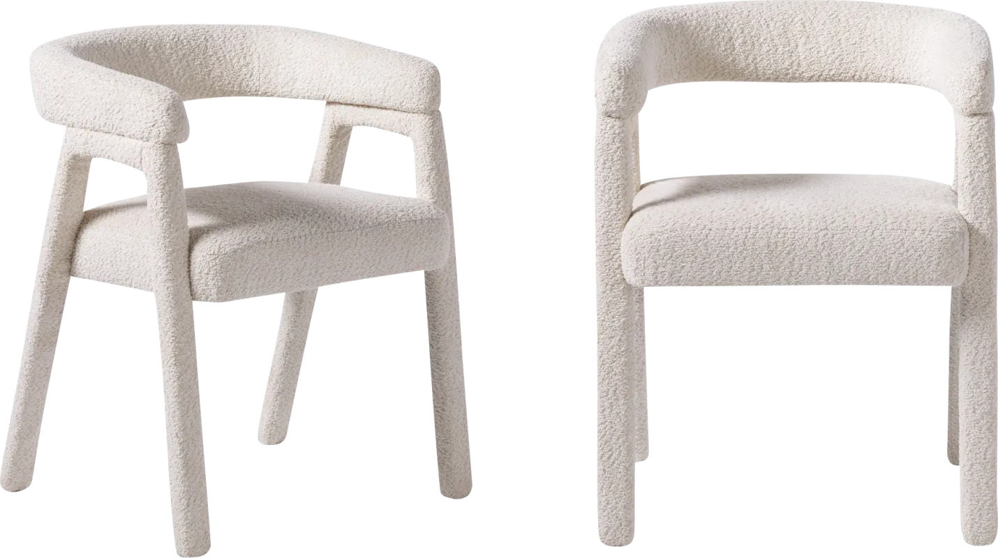 Villandrie III Ivory Dining Chair, Set of 2