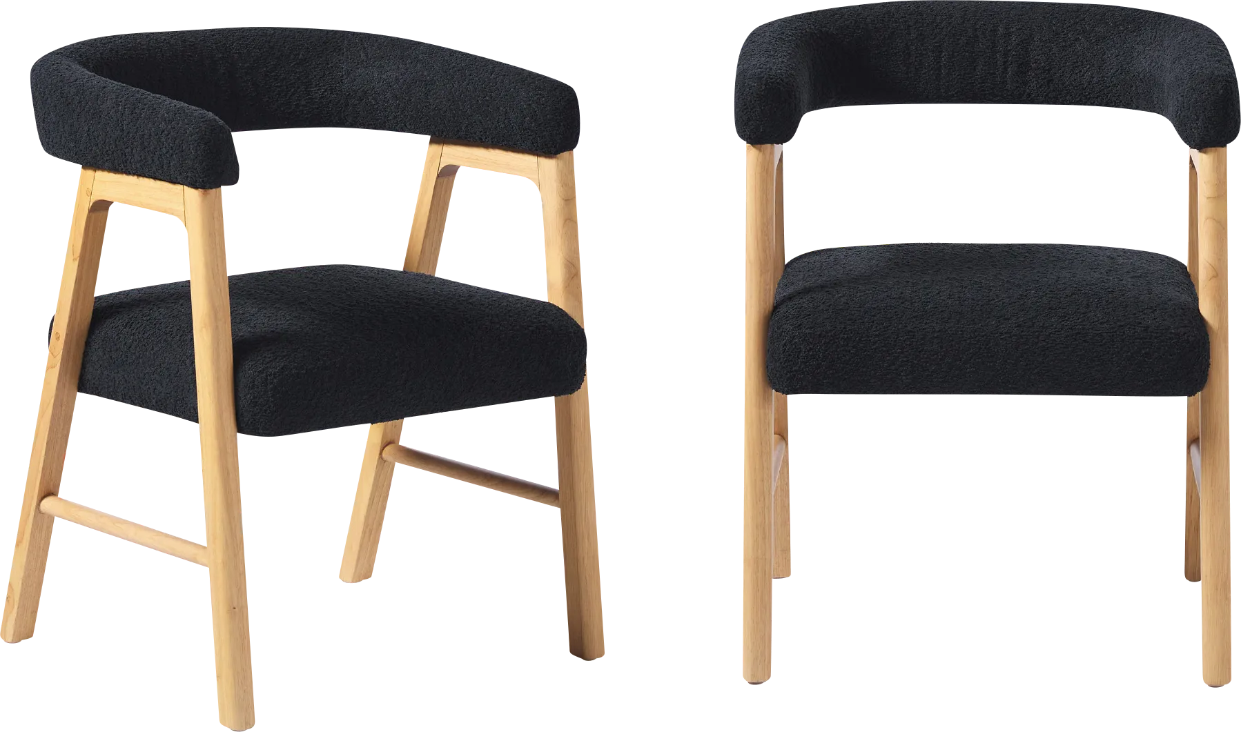 Villandrie II Black Dining Chair, Set of 2 - Image 1