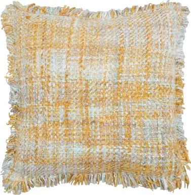 Mossrose Yellow Accent Pillow