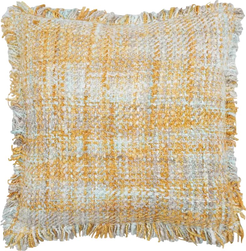 Mossrose Yellow Accent Pillow