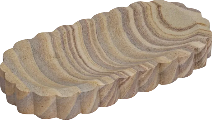 Roundelay Brown Large Tray