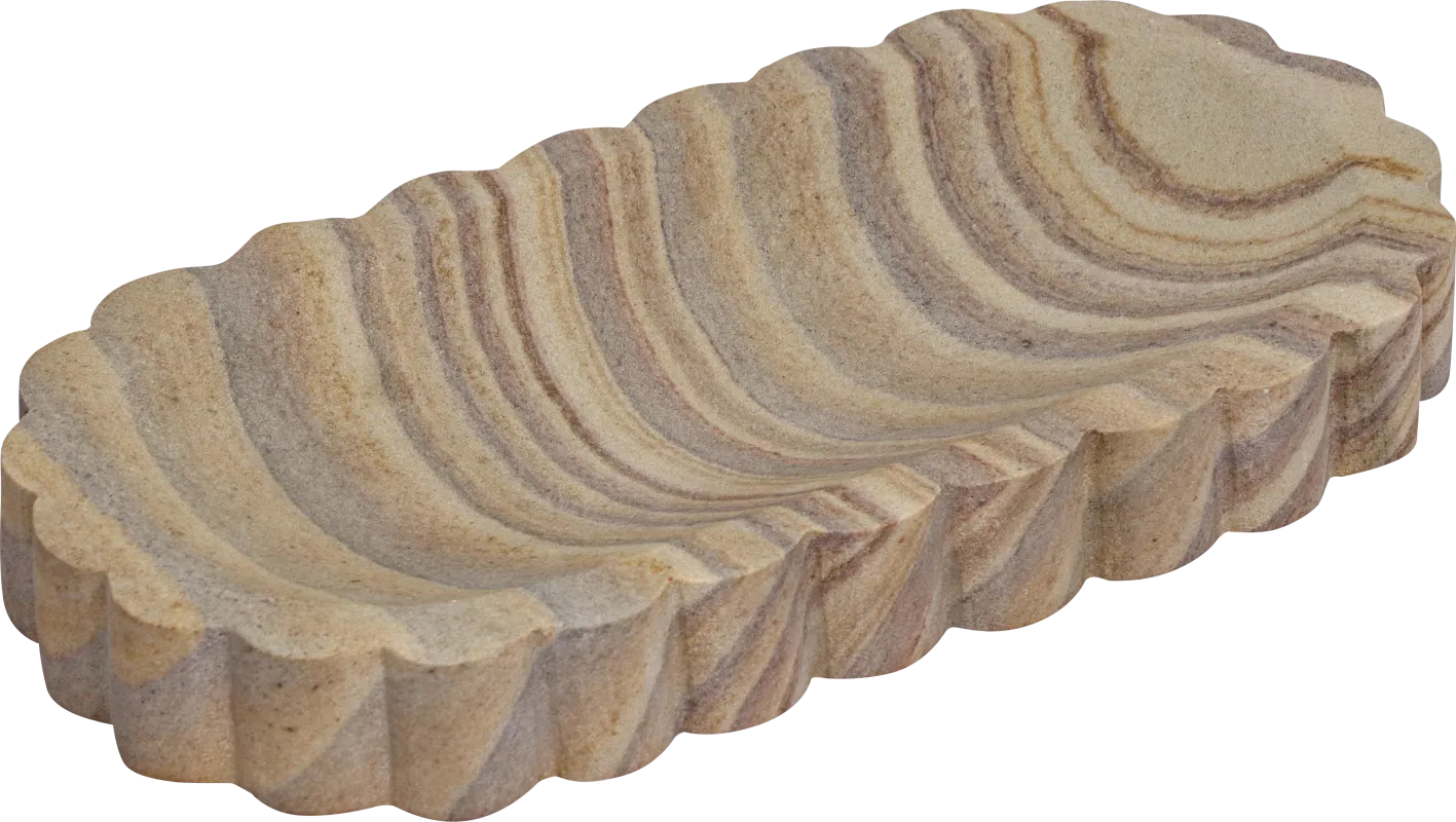 Roundelay Brown Large Tray