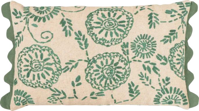 Brundisi Green Accent Pillow